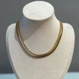 Colar Dizza Malha Fecho Relógio (8mm)