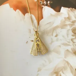 Colar Maria Aparecida Cravejado M