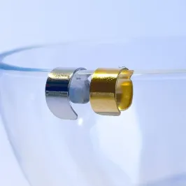 Piercing Fake Metalizado Liso Ródio