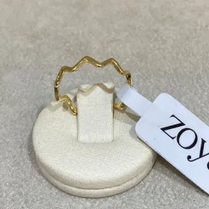 Anel Elétrico ZigZag Ouro