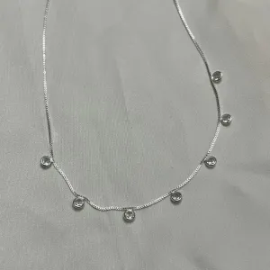 Colar 7 zircônias Cristal