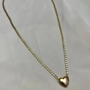 Colar Corrente Coração Liso