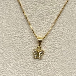Colar Borboleta Cristal