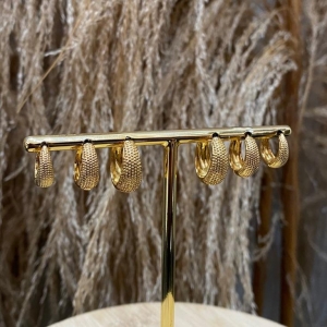 Argola Texturizada G