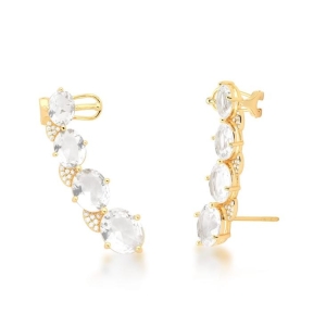 *Brinco  Ear Cuff 4Z Cristal