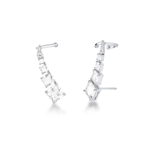 *Brinco  Ear Cuff Cristal Crav