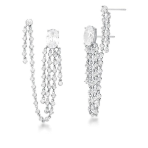 *Brinco  Ear Line Cristais