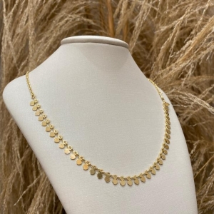 Choker Plaquinhas Círculos