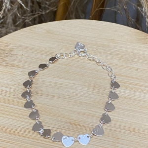 Pulseira Coração Plaquinha