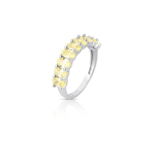 *Anel Pedras Ovais Yellow Fancy