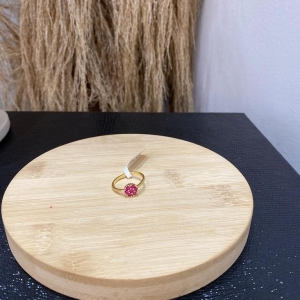 Anel Flor Rosa