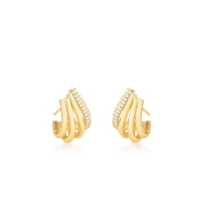 *Brinco Ear Hook 3F Liso e 1 Crav