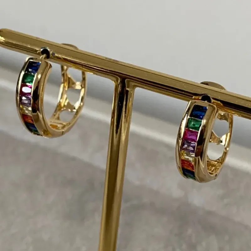 Argola Colorida & Cravejada G