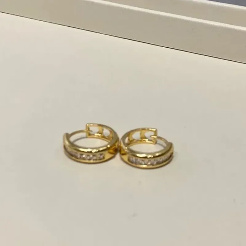 Argola Cristal Baguete G