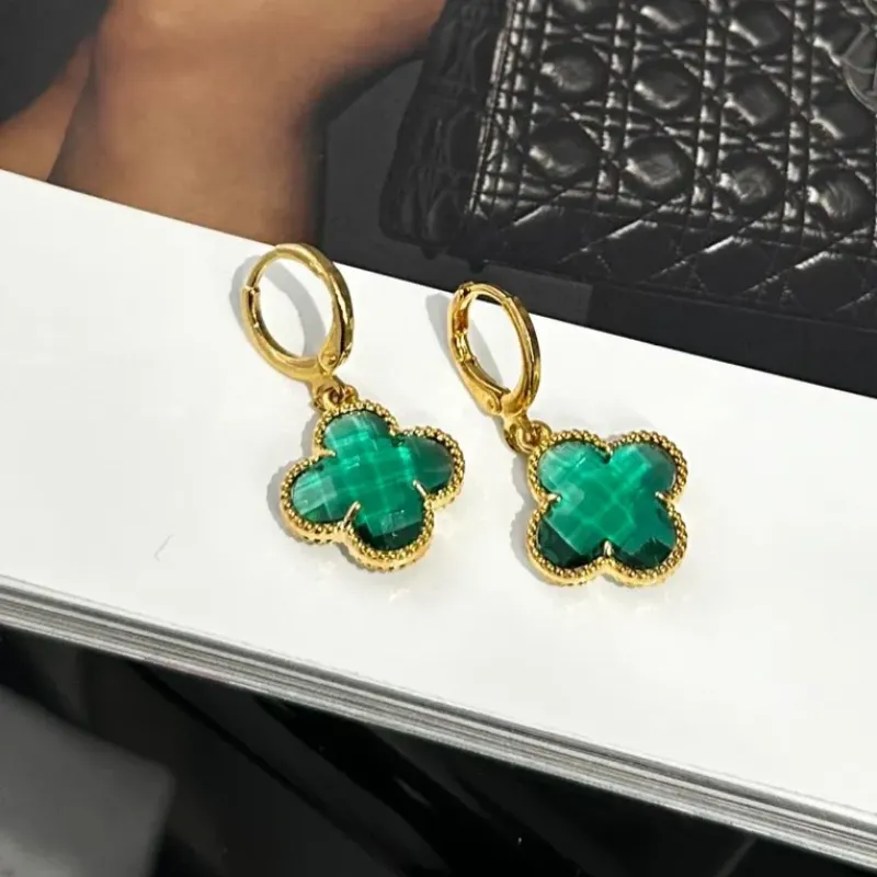 Brinco Argola VanCleef Verde