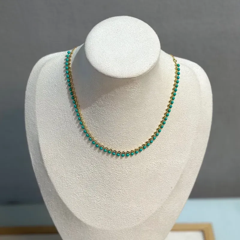 Choker Prata & Verde