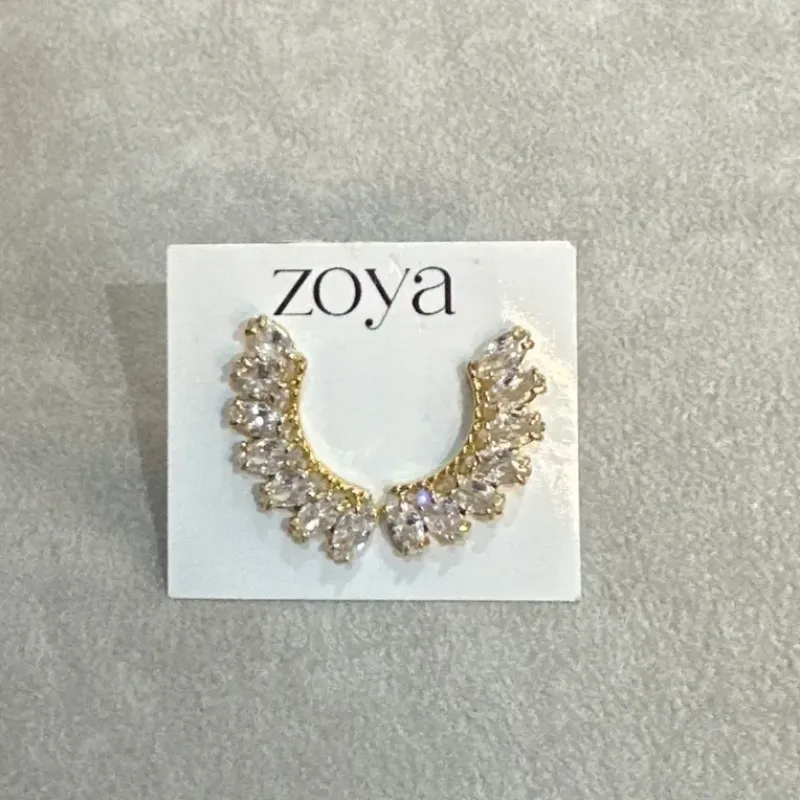 Earcuff Luccy Ouro Cristal