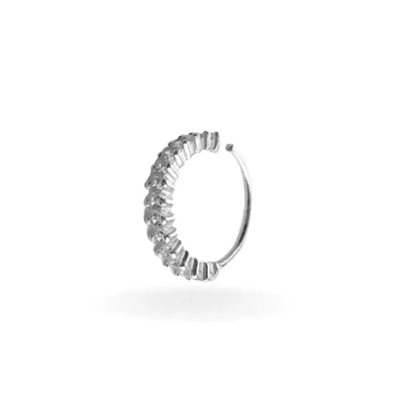 Piercing Helix Cravejado Prata 925