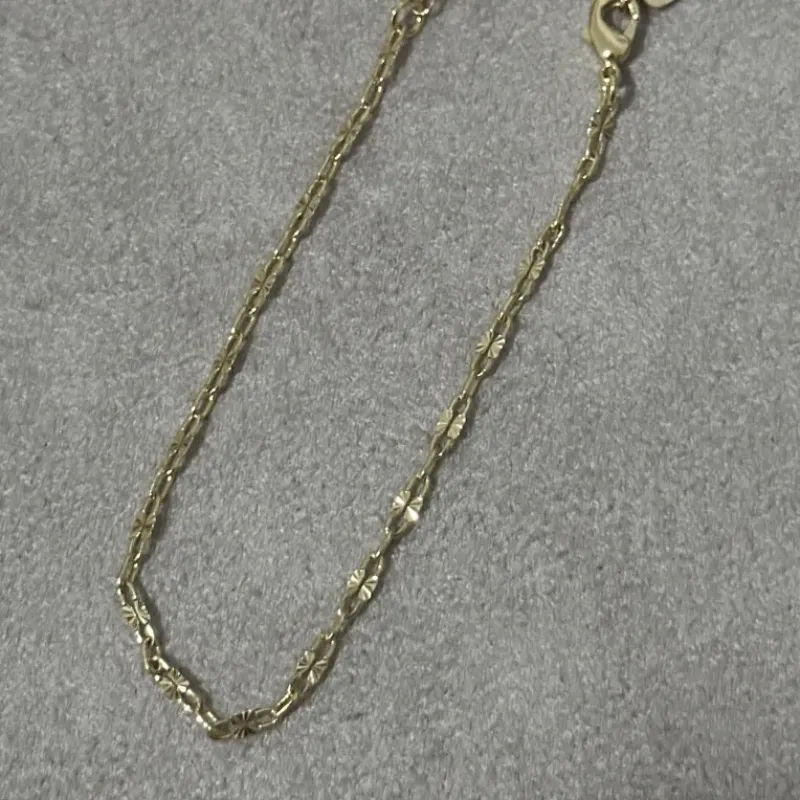 Tornozeleira Cartier Achatada Trabalhada 23cm Ouro