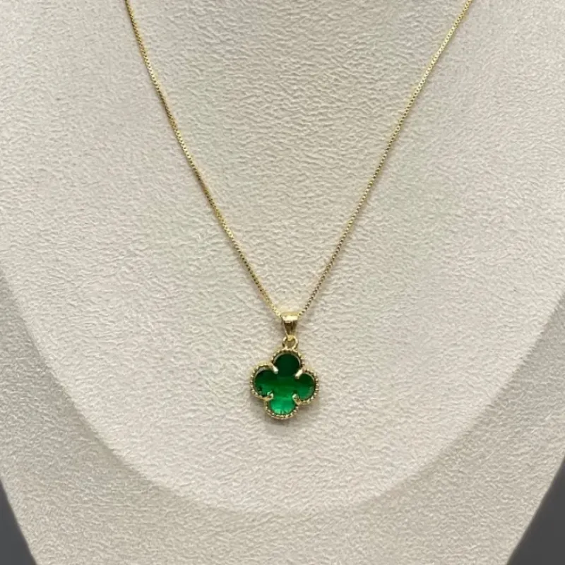 Colar Trevo Verde