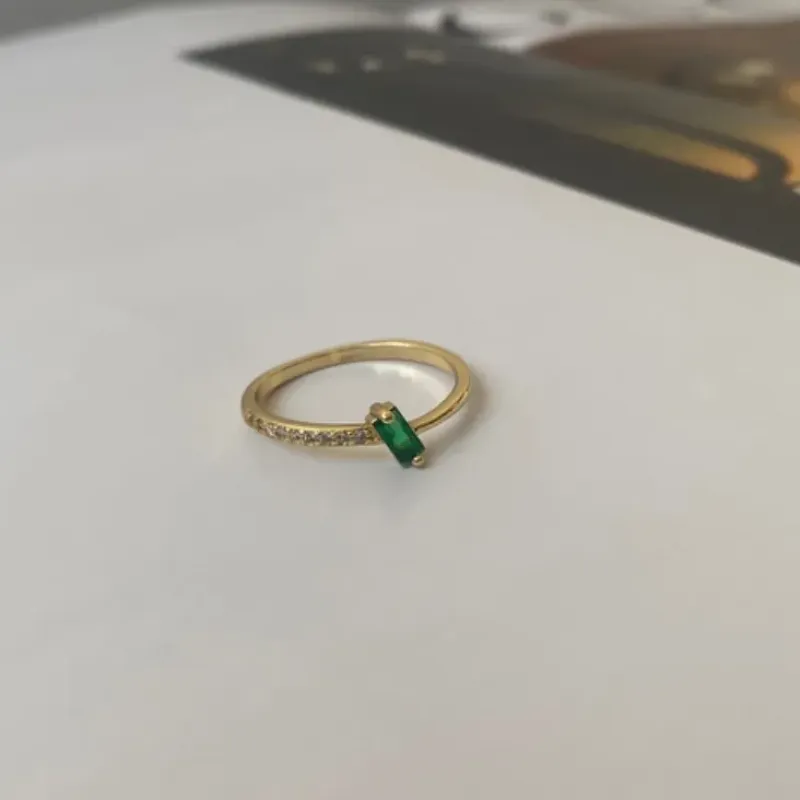 Anel Pedra Verde