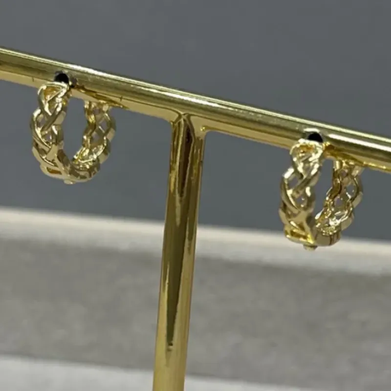Argola Entrelaçada Vazada