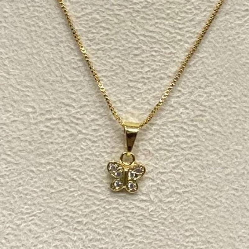Colar Borboleta Cristal