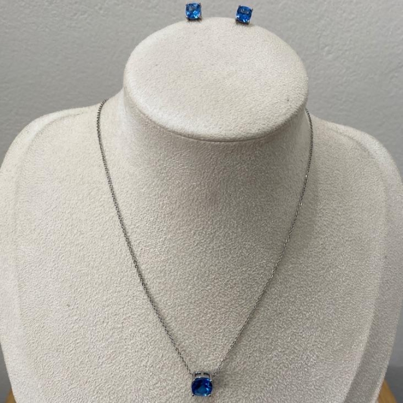 Conjunto Zaya Quadrado Fusion Azul Safira