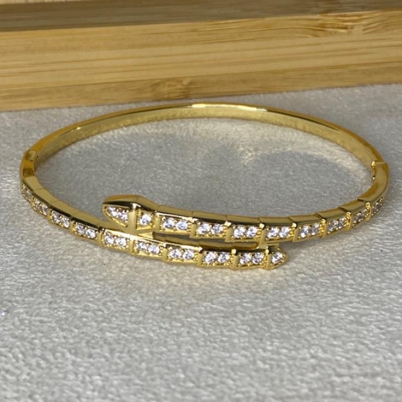 Bracelete Cobra Fine Cravejado