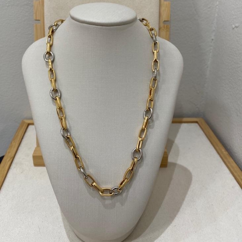 Colar Cartier 3 em1 Duplo Banho