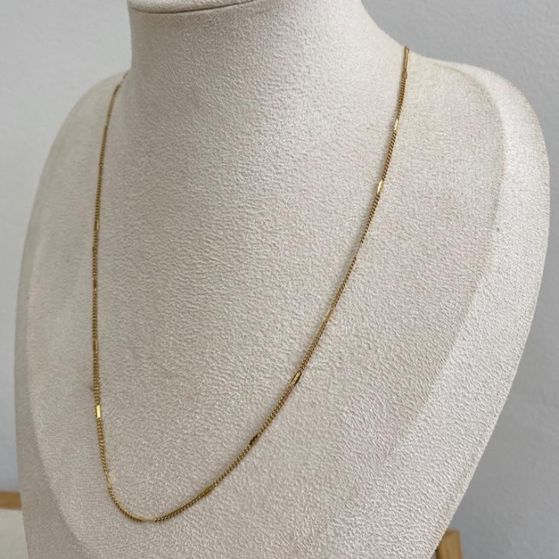 Colar Plaquinha Retangular Steel