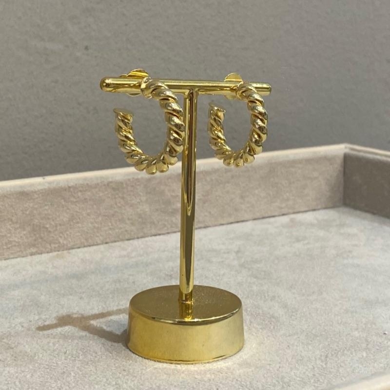 Argola Ayla Fine M Ouro