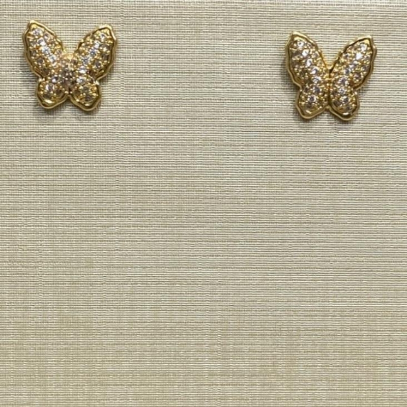Brinco Borboleta Cravejada Belle