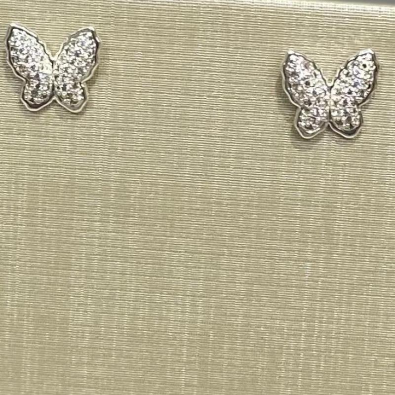 Brinco Borboleta Cravejada Belle