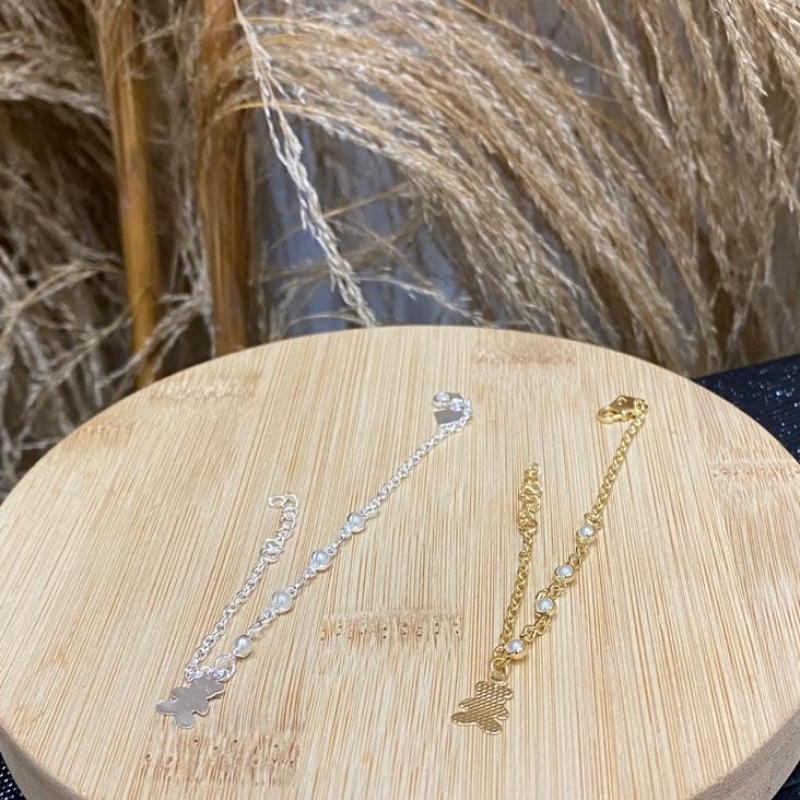 Pulseira 4 Pérolas Urso