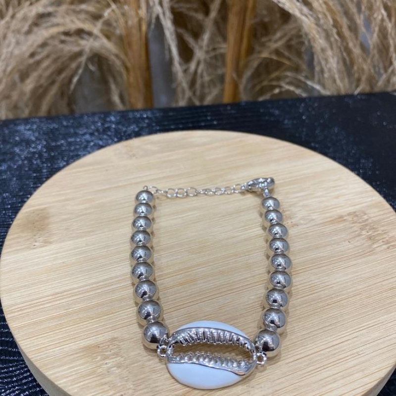 Pulseira Búzio e Esferas