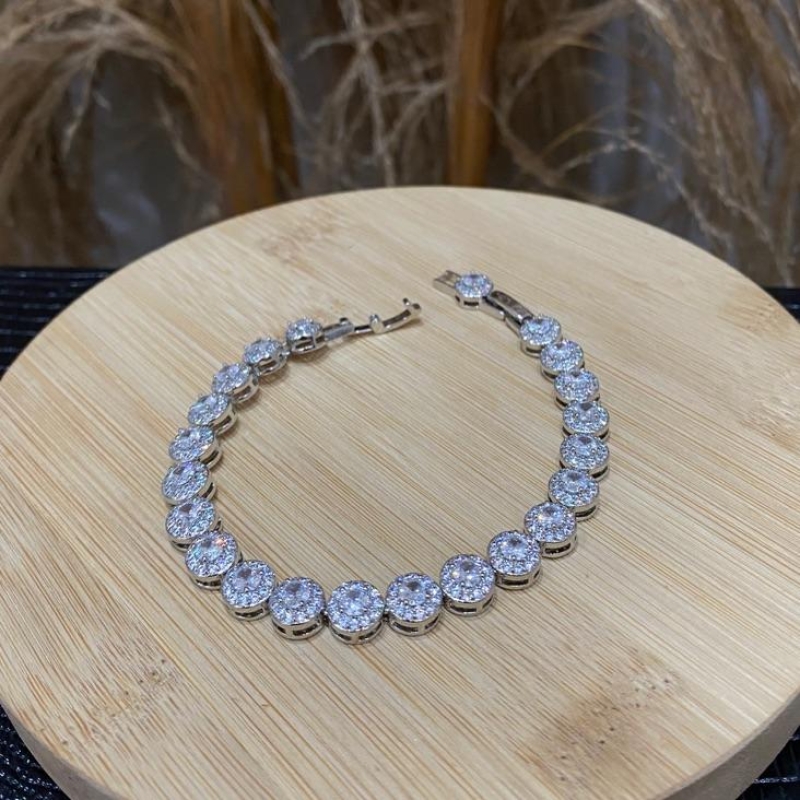 *Pulseira Riviera Cristais Inspo Swa.