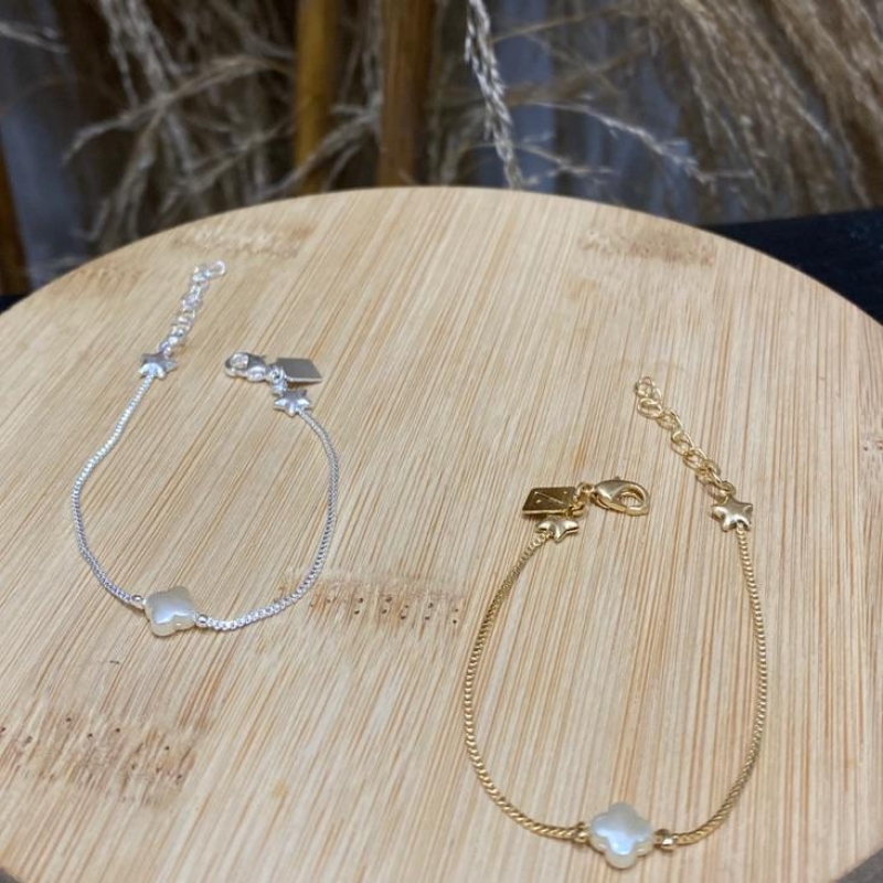 Pulseira Trevo Pérola