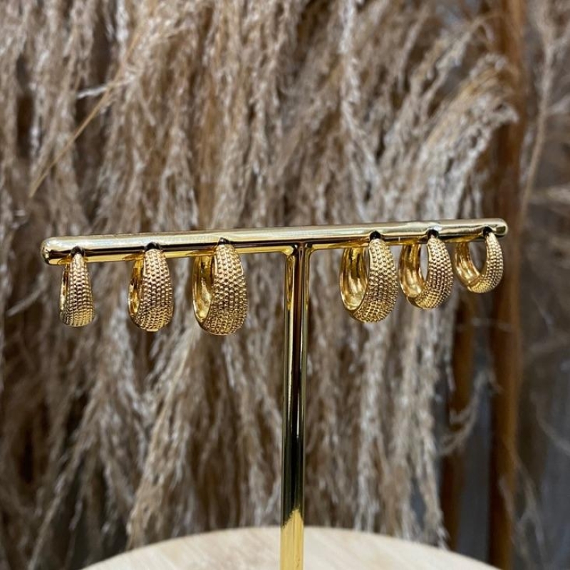 Argola Texturizada G