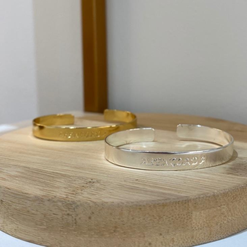 Bracelete Liso Abençoada