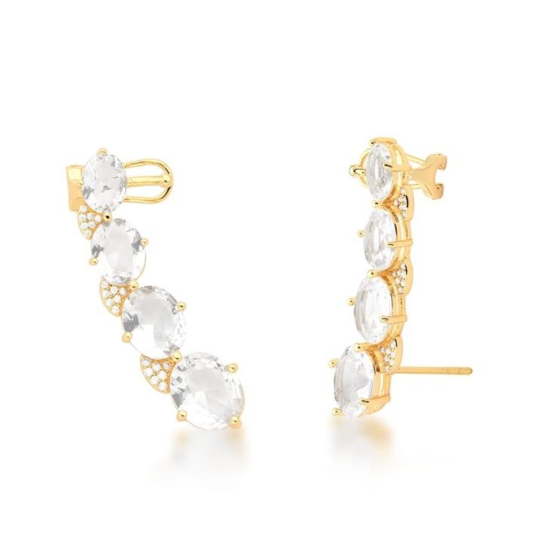 *Brinco  Ear Cuff 4Z Cristal
