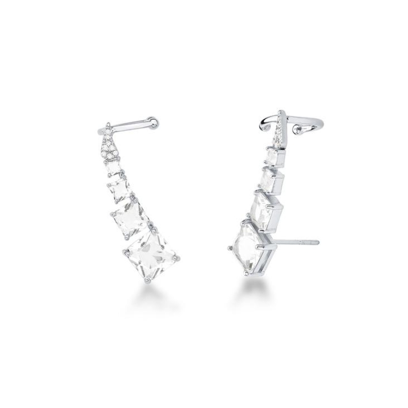 *Brinco  Ear Cuff Cristal Crav