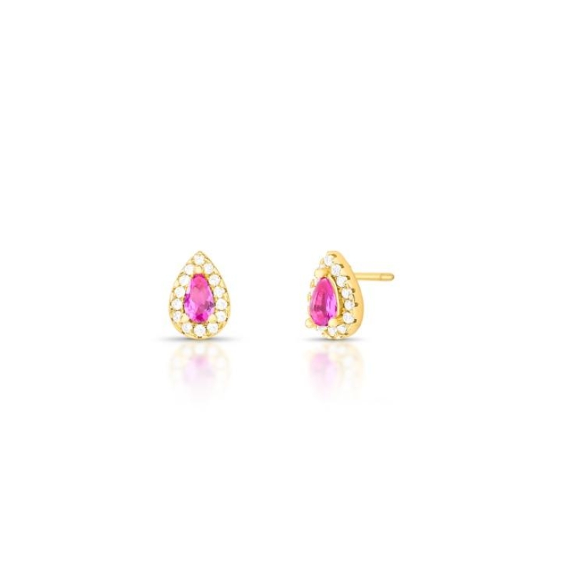 *Brinco Gota Rosa P