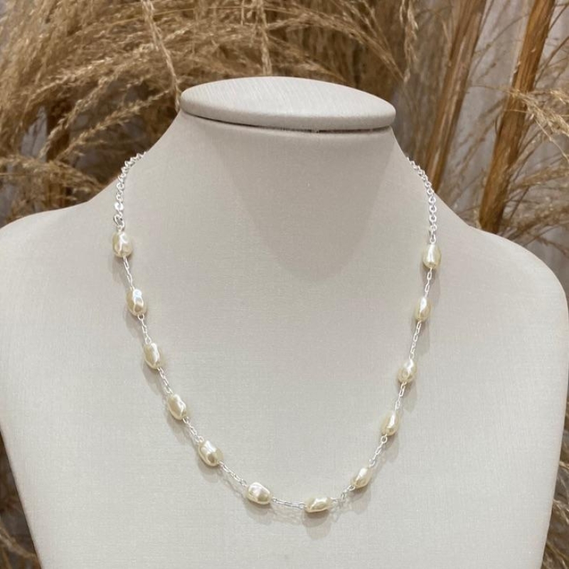 Choker Pérolas Oval