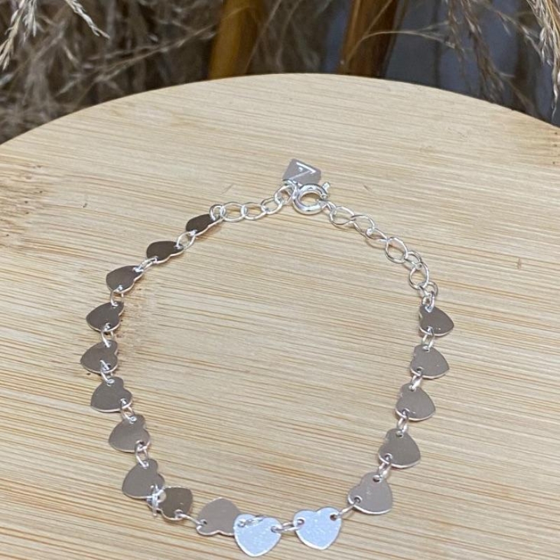Pulseira Coração Plaquinha