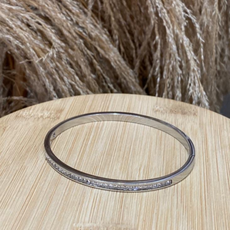 Bracelete Fine Zircônias Quadradas