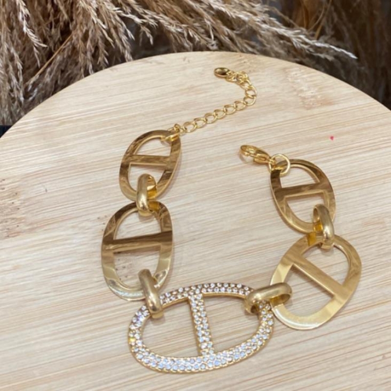 Pulseira Inspo. Liso e Cravejado