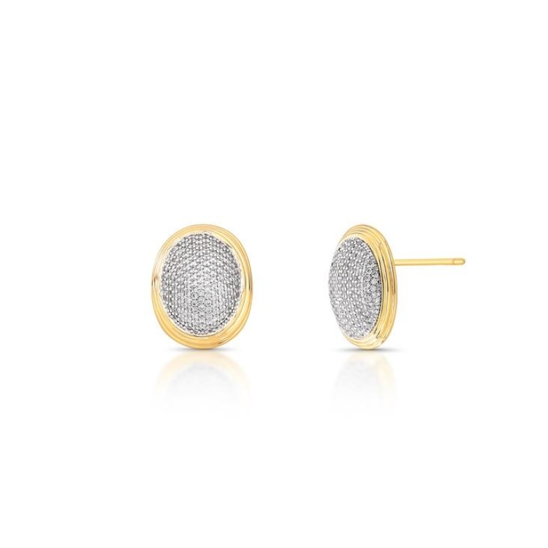 *Brinco Oval Trabalhado Crav