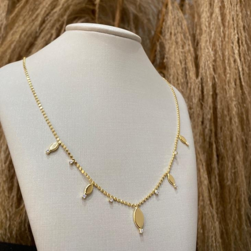 Choker Milla P. de Luz e Plaquinhas