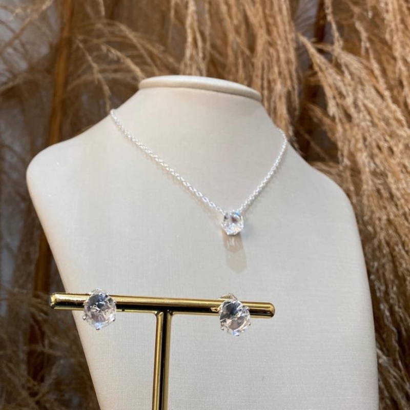 Conjunto Zircônia Cristal